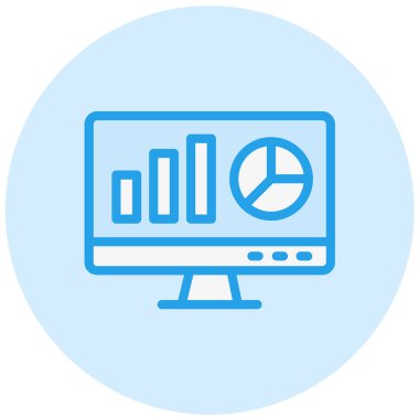 Web Analizi Vektör Simgesi Tasarım İllüstrasyonu
