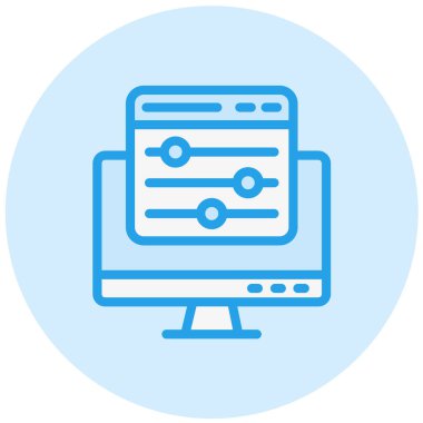 Renk denetimi Vektör Simgesi Tasarım İllüstrasyonu