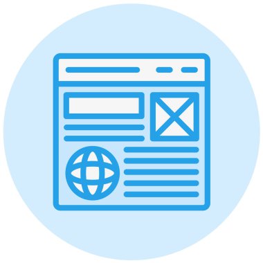 Tel çerçeve Vektör Simgesi Tasarım İllüstrasyonu