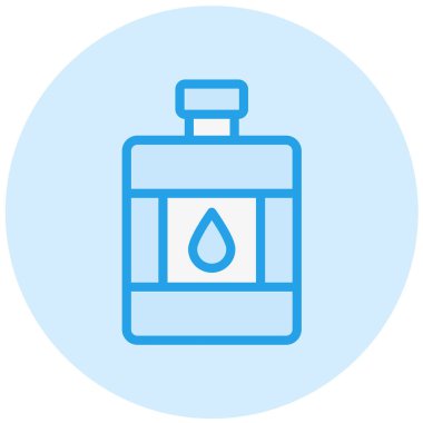 Kalça Şişesi Vektör Simgesi Tasarım İllüstrasyonu