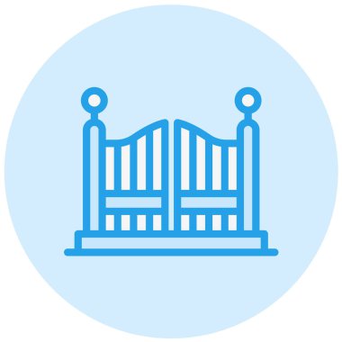 Kapı Vektörü Simgesi Tasarım İllüstrasyonu