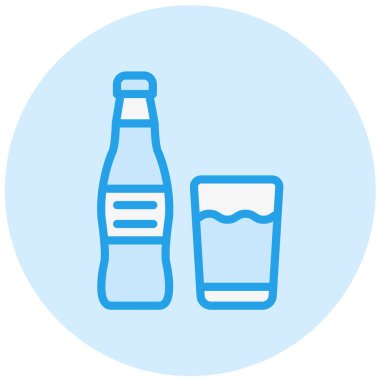 Yumuşak içecek Vektör Simgesi Tasarım İllüstrasyonu