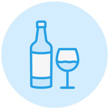 Viski Vektörü Simgesi Tasarım İllüstrasyonu