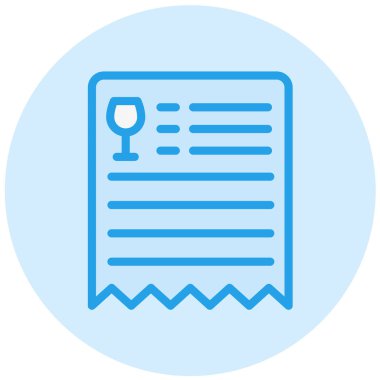 Bill Vector Simgesi Tasarım İllüstrasyonu