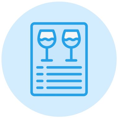 Menü Vektörü Simgesi Tasarım İllüstrasyonu