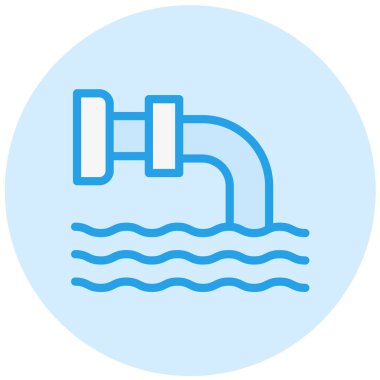 Boşaltma Vektörü Simgesi Tasarım İllüstrasyonu