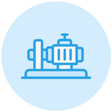 Pompa Vektörü Simgesi Tasarım İllüstrasyonu