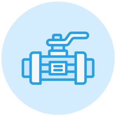 Valf Vektörü Simgesi Tasarım İllüstrasyonu