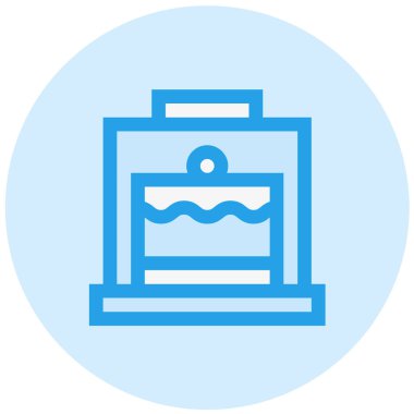 Pasta Kubbesi Vektör Simgesi Tasarım İllüstrasyonu