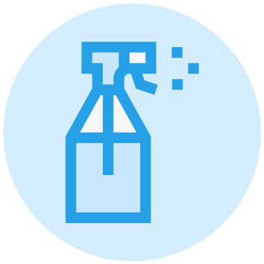 Sprey Şişe Vektörü Simgesi Tasarım Çizimi