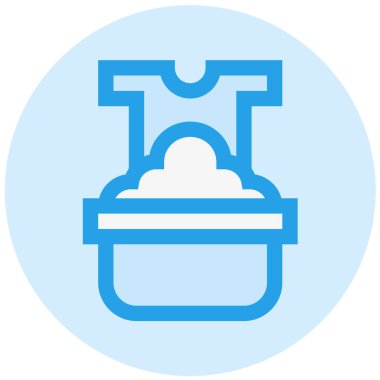 Çamaşır Yıkama Vektör Simgesi Tasarım İllüstrasyonu