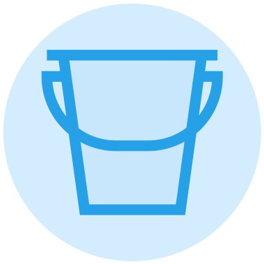Bucket Vektör Simgesi Tasarım Çizimi