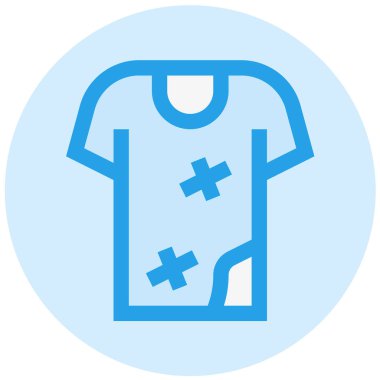 Kirli Kıyafetler Vektör Simgesi Tasarım İllüstrasyonu