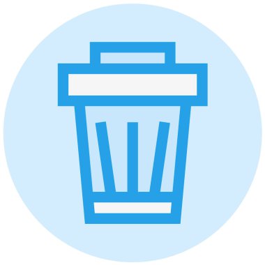 Bin Vektör Simgesi Tasarım İllüstrasyonu