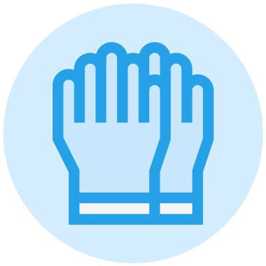 Lastik Eldiven Vektör Simgesi Tasarım İllüstrasyonu