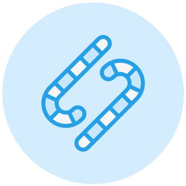 Şeker Vektörü Simgesi Tasarım İllüstrasyonu