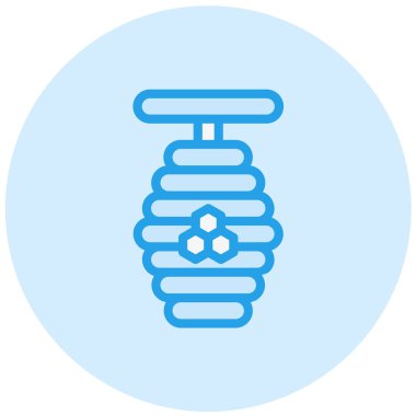 Bal Arısı Vektör Simgesi Tasarım Çizimi