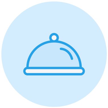 Gıda Tepsisi Vektör Simgesi Tasarım İllüstrasyonu