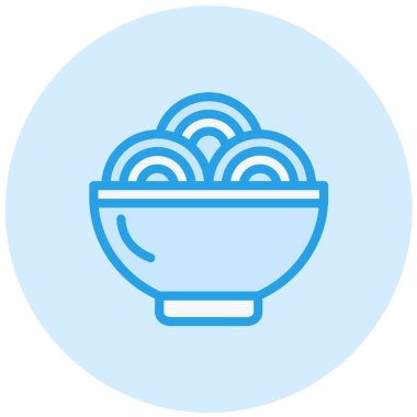 Ramen Vektör Simgesi Tasarım Çizimi
