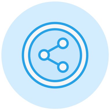 Bağlantı Vektörü Simgesi Tasarım İllüstrasyonunu Paylaş