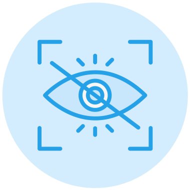 Kırmızı Göz Vektörü Simge Tasarımı Çizimi