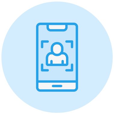 Portre Vektörü Simgesi Tasarım İllüstrasyonu