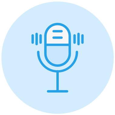 Mikrofon Vektör Simgesi Tasarım Resmini Etkinleştir