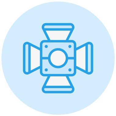 Şimşek Vektörü Simgesi Tasarım İllüstrasyonu