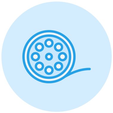 Film Vektörü Simgesi Tasarım İllüstrasyonu