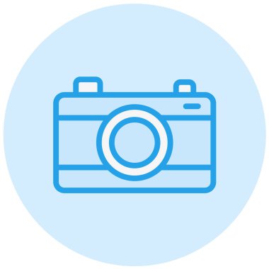 Dijital kamera Vektör Simgesi Tasarım İllüstrasyonu