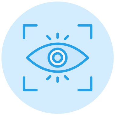 Otomatik odaklama Vektör Simgesi Tasarım İllüstrasyonu