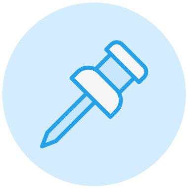 Pin Vektör Simgesi Tasarım İllüstrasyonuna bas