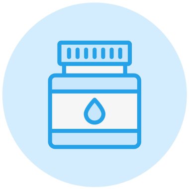 Mürekkep Vektörü Simgesi Tasarım İllüstrasyonu