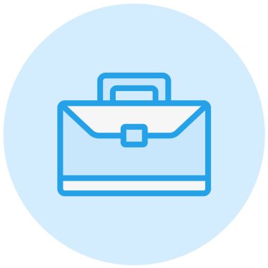 Evrak Çantası Vektör Simgesi Tasarımı İllüstrasyonu