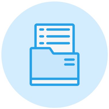 Dosya Vektörü Simgesi Tasarım İllüstrasyonu