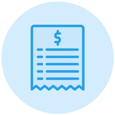 Bill Vector Simgesi Tasarım İllüstrasyonu