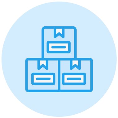 Kutu Vektörü Simgesi Tasarım İllüstrasyonu