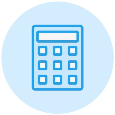 Hesaplama Vektörü Simgesi Tasarım İllüstrasyonu