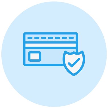 Ödeme Kalkanı Vektör Simgesi Tasarım İllüstrasyonu