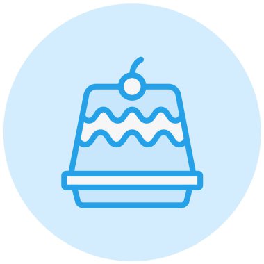 Pastane Vektör Simgesi Tasarım İllüstrasyonu