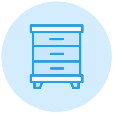 Kabine Vektörü Simgesi Tasarım İllüstrasyonu