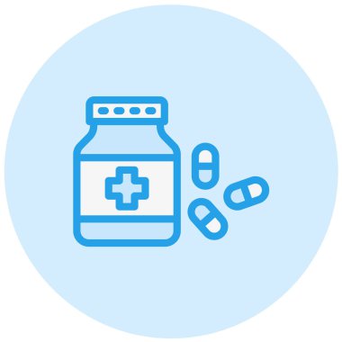 Uyku Hapları Vektör Simgesi Tasarım İllüstrasyonu