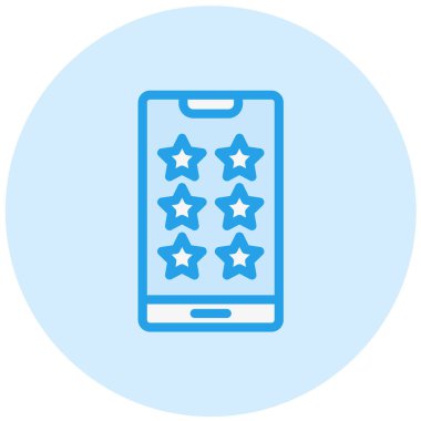 Yıldız Vektörü Simgesi Tasarım İllüstrasyonu