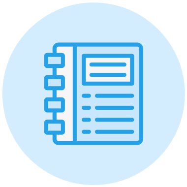 Günlük Vektörü Simgesi Tasarım İllüstrasyonu