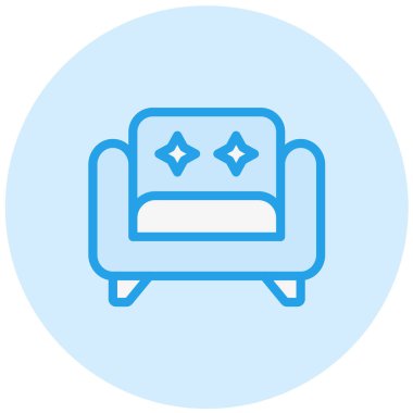 Kol Koltuğu Vektörü Simgesi Tasarım İllüstrasyonu