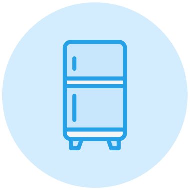 Buzdolabı Vektörü Simgesi Tasarım İllüstrasyonu