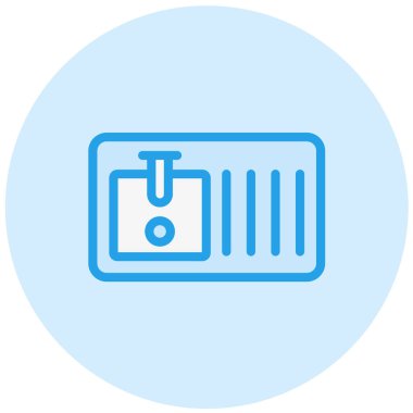 Mutfak Lavabo Vektörü Simgesi Tasarımı Çizimi