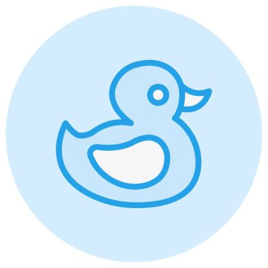 Kuğu Vektörü Simgesi Tasarım Çizimi