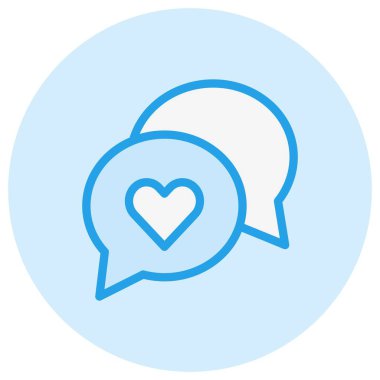 Sohbet Vektörü Simgesi Tasarım İllüstrasyonu