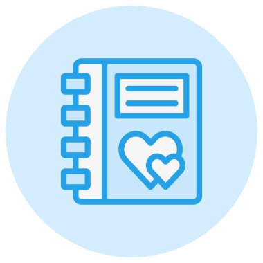 Günlük Vektörü Simgesi Tasarım İllüstrasyonu